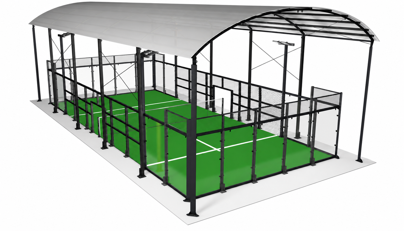 Outdoor padel courts