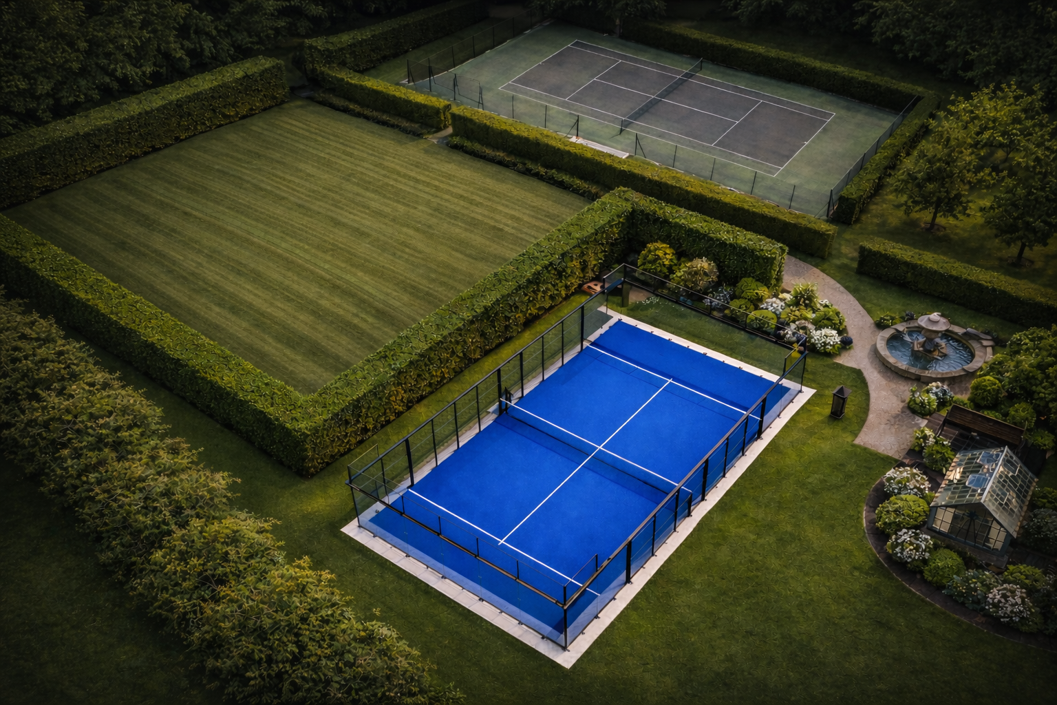 Residential garden court