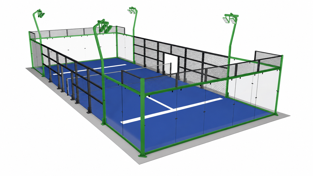 Panoramic Padel Court With Z-shaped